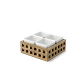 Pantry Rectangular Serving Tray with 4 Bowls