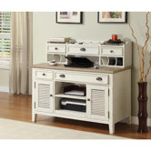 Coventry Two Tone Small Hutch in Weathered Driftwood and Dover White