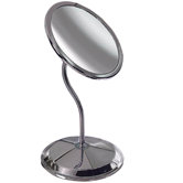 Double Vision Gooseneck Mirror in Chrome