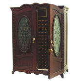 The Louis Oak Wine Cooler Cabinet