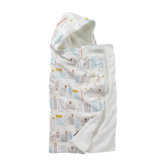 Skyline Hooded Towel in Light Blue