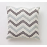 Zig Zag Linen Decorative Pillow