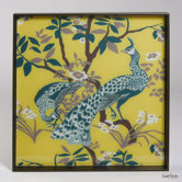 Peacock Lacquered Wood Tray