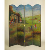 Hunting in the English Country Room Divider
