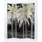 Contrast Palm Trees Room Divider