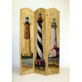 Cape Cod Lighthouse Theme Room Divider