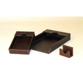 Cigar Room Leather Covered Tray