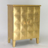 Modern Gold Reflective Cabinet