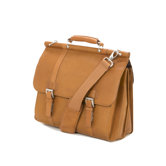 Mind Your Own Business - 5 &frac12;" Double Gusset Dowel Rod Portfolio/Laptop Case