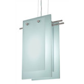 Suspended Glass B 2 Light Foyer Pendant