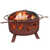 Big Sky Tree Leaves Fire Pit