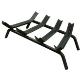 Wide V-Bar Fireplace Grate