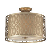 3 Light Semi Flush