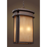 Sedona Outdoor Hanging Lantern in Clay Bronze