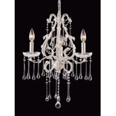 Opulence 3 Light Mini Candle Chandelier