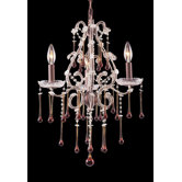 Opulence 3 Light Mini Candle Chandelier