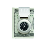 "Financier" Money Clip with Clock