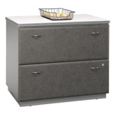 2-Drawer Lateral File, White Spectrum/Pewter