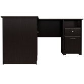 Cabot L-Desk with Hutch and Bookcase