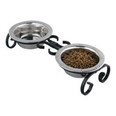 Small Classic Wrought Iron Dog Feeder