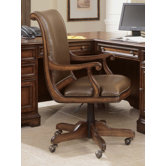 High-Back Swivel Office Chair with Arms