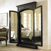 Grandover Floor Mirror in Brown
