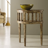 Melange Sasha Demilune End Table
