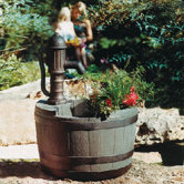 Whiskey Barrel Planter Fountain