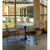 Saarinen 5 Piece Round Dining Table with Bertoia Side Chairs