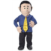 30" George Professional Puppet with Removable Legs in Peach