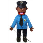 25" African American Policeman Full Body Puppet