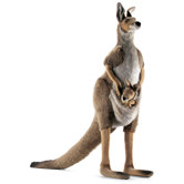 Life Size Kangaroo and Joey Stuffed Animals