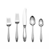 Prelude 5 Piece Flatware Set with Dessert Server