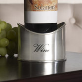 Antique Buffet "Wine" Engraved Coaster