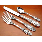 Sterling Silver Grande Duchess 4 Piece Dinner Flatware Set