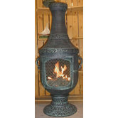 Venetian Style Chiminea with Gas Kit and Cover