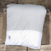 Cotton Jersey Fold Duvet Cover in Fog