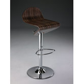 Swivel Barstool with Gas Lift in Tiger Wood