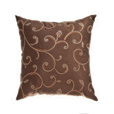 Rivoli 18" Pillow in Chocolate