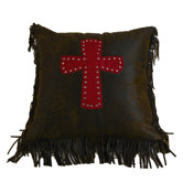 Cheyenne Cross Pillow in Red