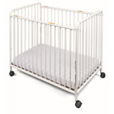 Chelsea Compact Steel Non-Folding Crib with Slatted Ends