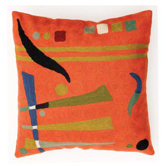 Orange Abstract Cushion Cover