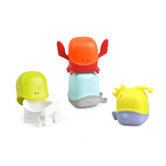 Creature Cups Interchangeable Bath Toy Cup Set in Multicolor
