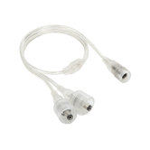 Aquaflex Connector for Display Cabinet Strip Light in Clear