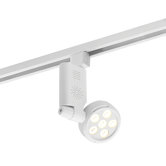 Spira Six Light Track Spot Light in Matt White Paint
