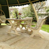 Nowy Targ 3 Piece Octagonal Dining Set