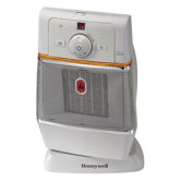 Oscillating Ceramic Heater, 7-1/4"x9-1/8"x13-3/4", Gray