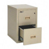 Two Drawer Fire Proof Pin Key Lock Vertical Filing Cabinet