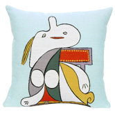 French Tapestry Cotton Ceinture Jaune Pillow