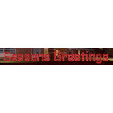 Large LED "Seasons Greetings" Outdoor Light
